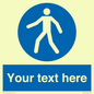 MA5174: Custom Pedestrian Only Sign