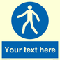 MA5174: Custom Pedestrian Only Sign