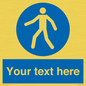 MA5174: Custom Pedestrian Only Sign