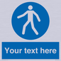 MA5174: Custom Pedestrian Only Sign
