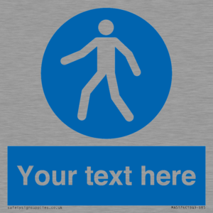 MA5174: Custom Pedestrian Only Sign