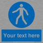 MA5174: Custom Pedestrian Only Sign