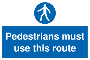 MA5327: Pedestrians must use this route