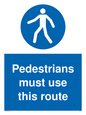 MA5327: Pedestrians must use this route