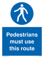 MA5327: Pedestrians must use this route
