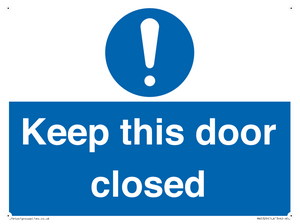 MA5329: Keep this door closed