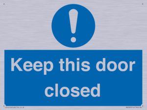 MA5329: Keep this door closed