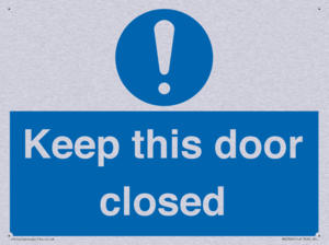 MA5329: Keep this door closed