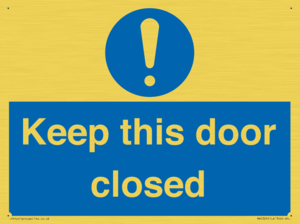 MA5329: Keep this door closed