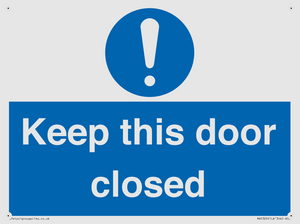 MA5329: Keep this door closed