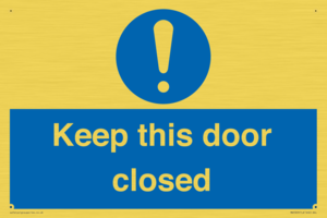 MA5329: Keep this door closed