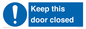MA5329: Keep this door closed