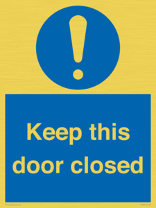 MA5329: Keep this door closed