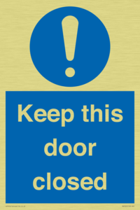 MA5329: Keep this door closed