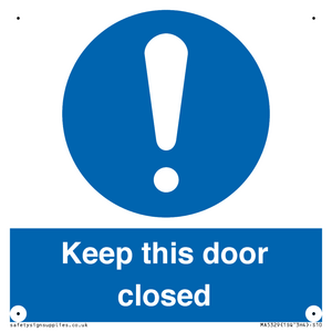 MA5329: Keep this door closed