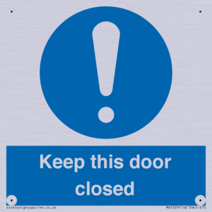 MA5329: Keep this door closed