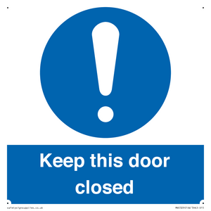 MA5329: Keep this door closed