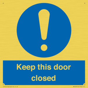 MA5329: Keep this door closed