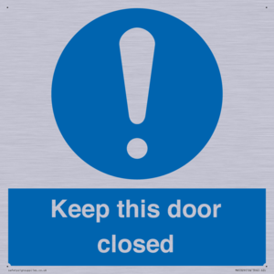 MA5329: Keep this door closed