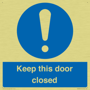 MA5329: Keep this door closed