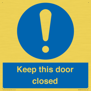 MA5329: Keep this door closed