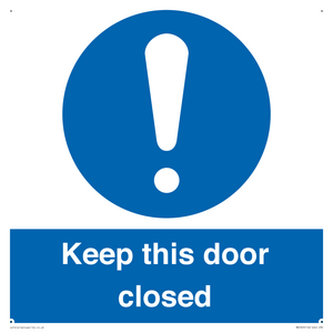 MA5329: Keep this door closed