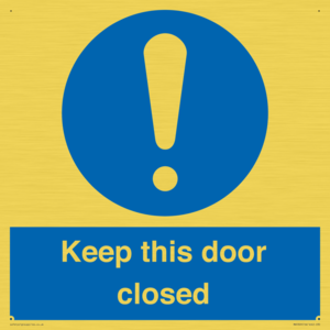 MA5329: Keep this door closed