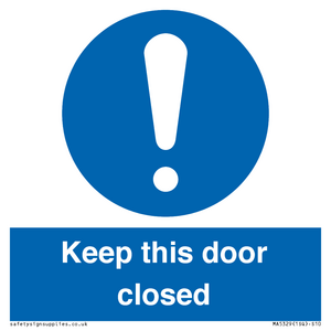 MA5329: Keep this door closed