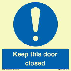 MA5329: Keep this door closed