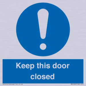 MA5329: Keep this door closed