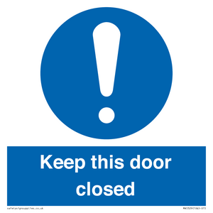 MA5329: Keep this door closed