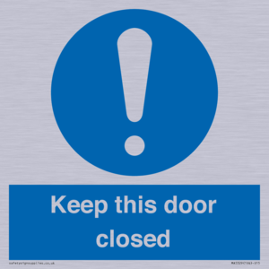 MA5329: Keep this door closed