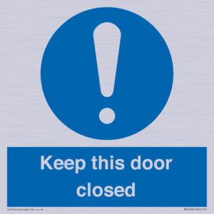 MA5329: Keep this door closed