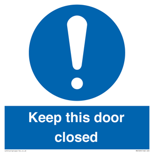 MA5329: Keep this door closed