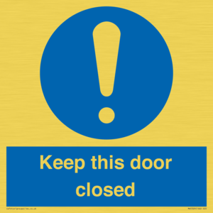 MA5329: Keep this door closed