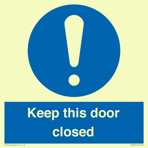 MA5329: Keep this door closed