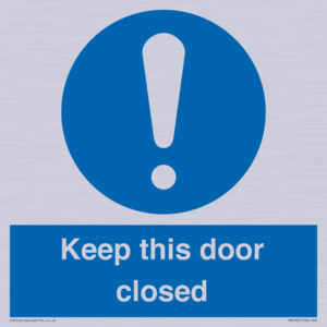 MA5329: Keep this door closed