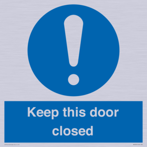 MA5329: Keep this door closed