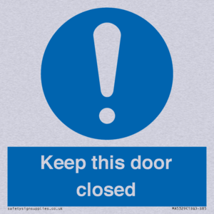 MA5329: Keep this door closed
