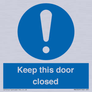 MA5329: Keep this door closed