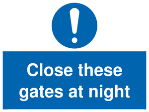 MA5343: Close these gates at night