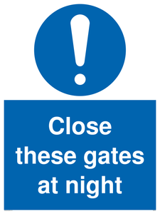 MA5343: Close these gates at night