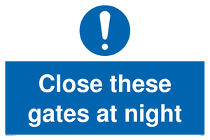 MA5343: Close these gates at night