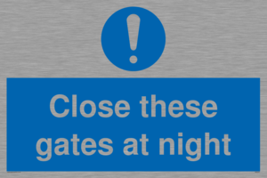 MA5343: Close these gates at night