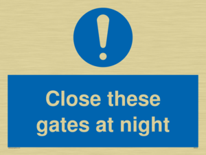 MA5343: Close these gates at night