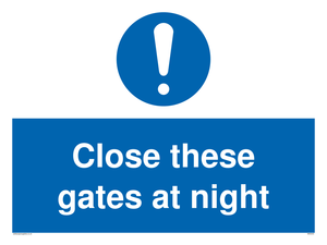 MA5343: Close these gates at night