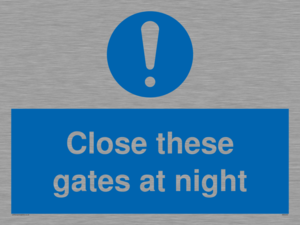 MA5343: Close these gates at night