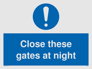 MA5343: Close these gates at night