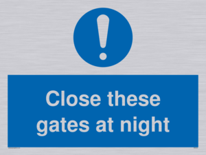MA5343: Close these gates at night