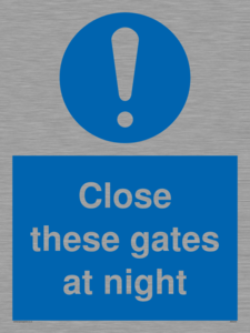 MA5343: Close these gates at night